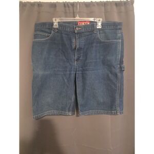 Big Mac‎ Authentic Workwear Carpenter Shorts, Men's 40W Blue Denim, Dark Wash